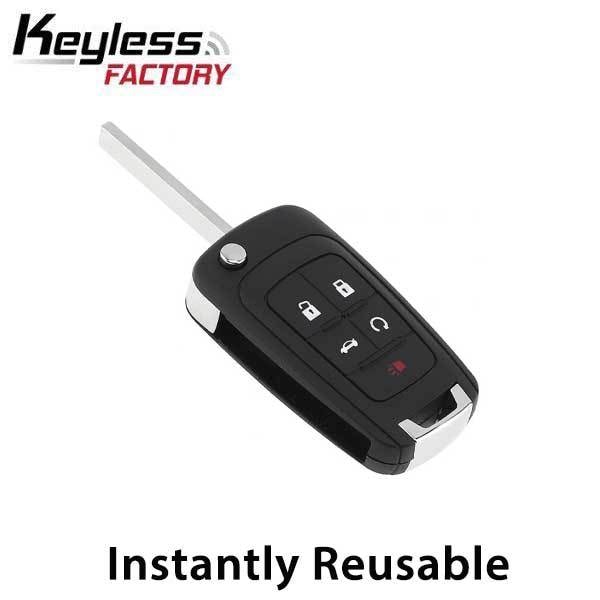 KeylessFactory: Reusable GM 5-Btn Remote Head Flip Key / NON PEPS